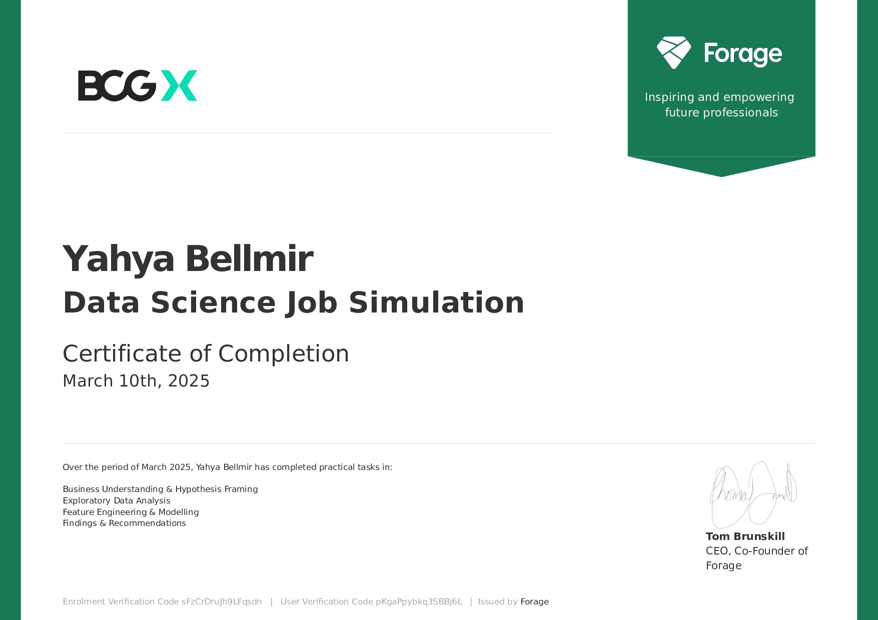 BCG Data Science Job Simulation