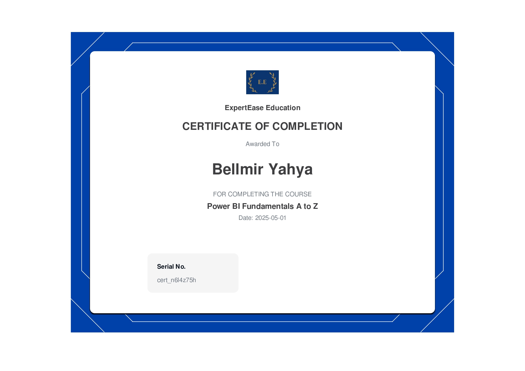 Power BI Fundamentals Certification