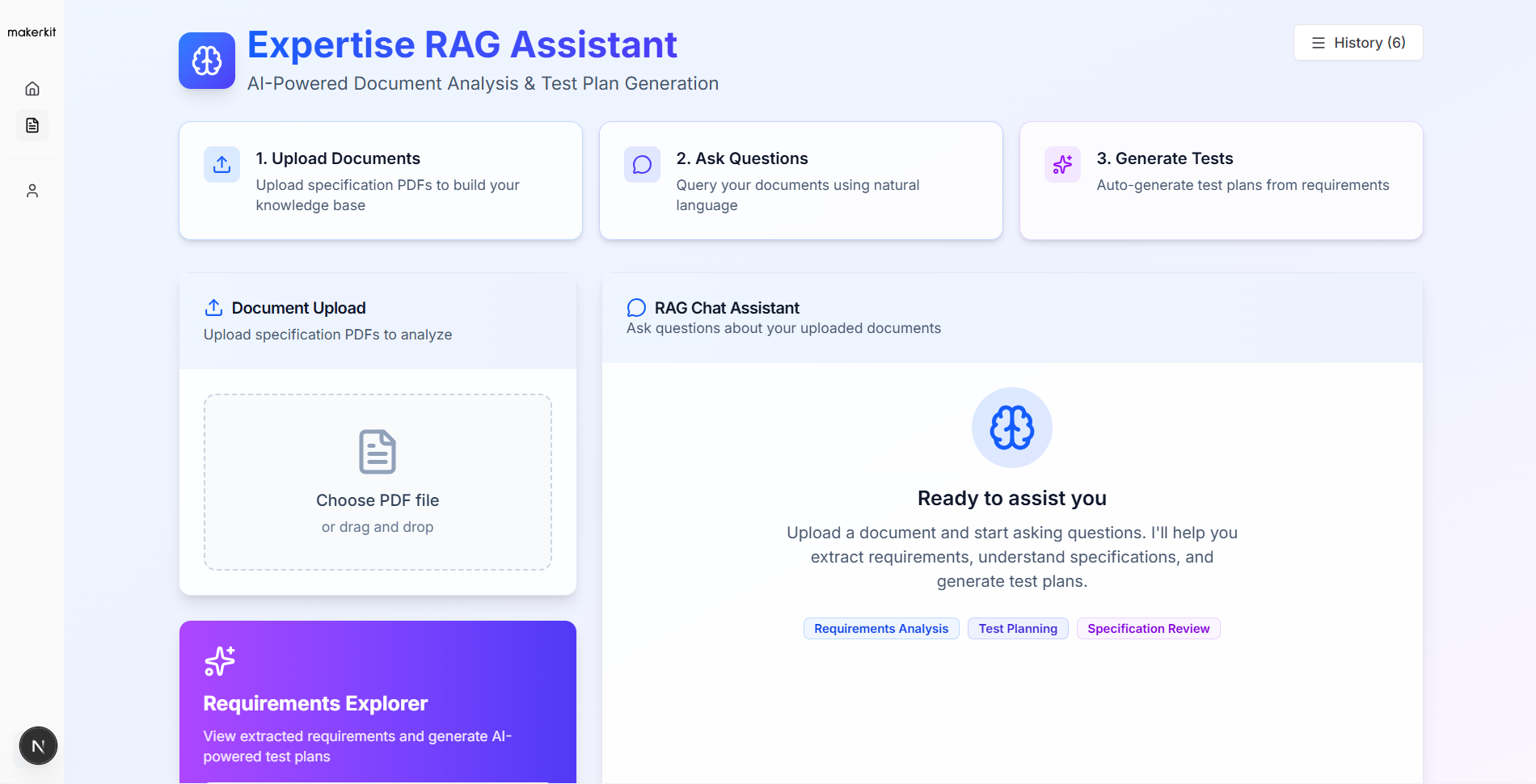AI Platform for Test Plan Generation