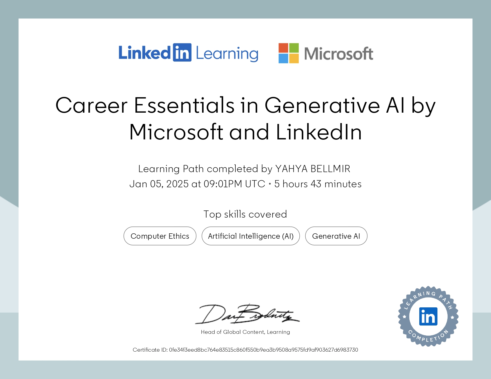 Microsoft Generative AI Certification