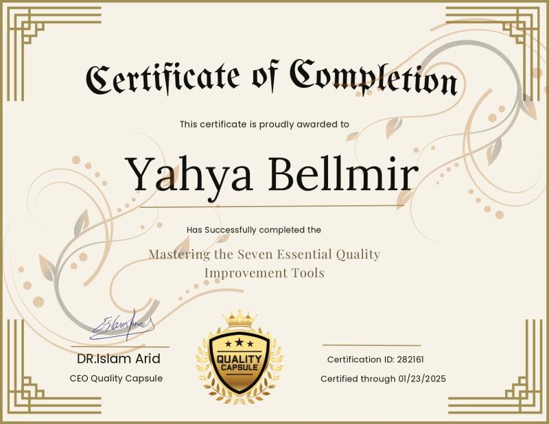 Udemy Quality Tools Certification